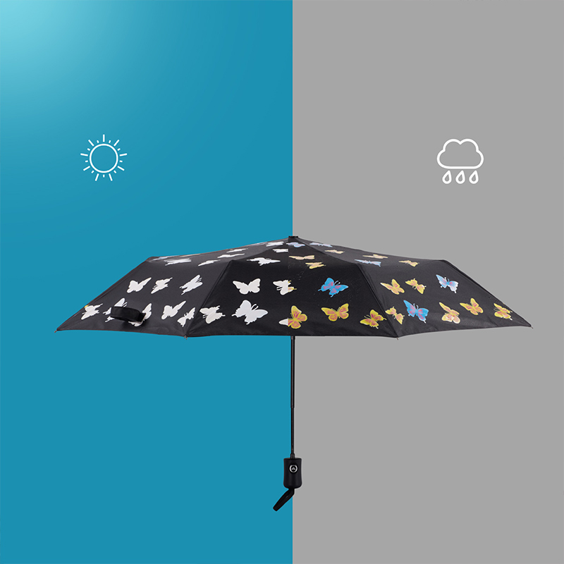 Ovida full automatic customized logo prints umbrella promotional color changing umbrellas