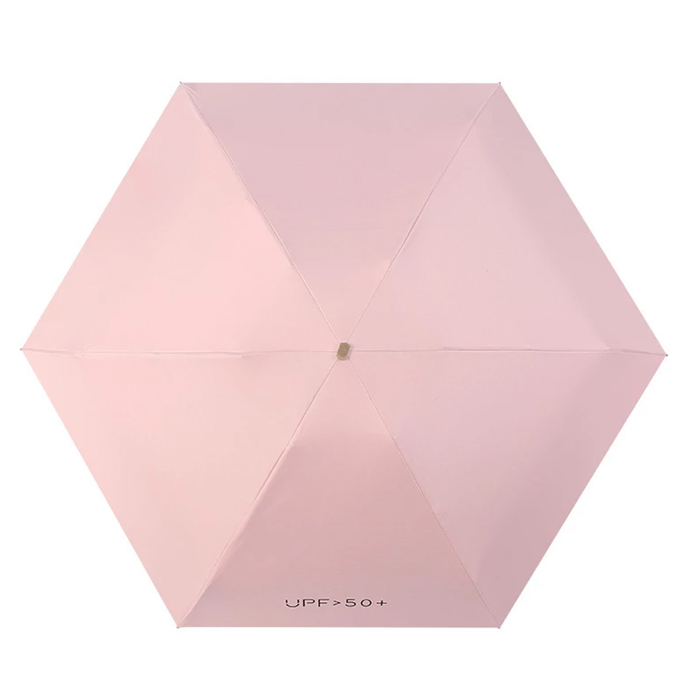 Factory wholesale Wedding Party Favors-Umbrella - Ovida Women Compact Rain Sombrillas Sunscreen Mini Capsule Pocket Folding Custom Logo Print Cheap Ultra Light Small 5 Fold Umbrella – DongFangZhanXin detail pictures