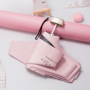 چتر زنانه Ovida مدل Sombrillas Compact Rain، مینی کپسول تاشو جیبی، چاپ لوگو سفارشی، چتر 5 تایی فوق العاده سبک و ارزان
