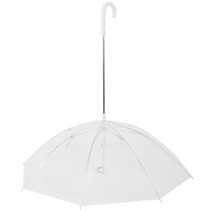Ovida 2022 hot sale Transparent clear waterproof pet rain gear dog cat umbrella with leash