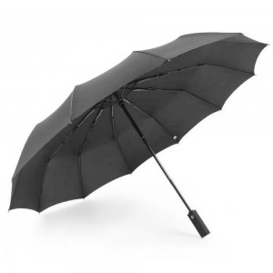 OVIDA 3 folding automatic umbrella windproof 12 strong ribs large umbrella