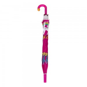 I-Ovida engabizi kakhulu ye-PVC ezenzekelayo yabantwana I-clear silk print unicorn Umbrella Paraguas Parapluie Sombrillas yabantwana