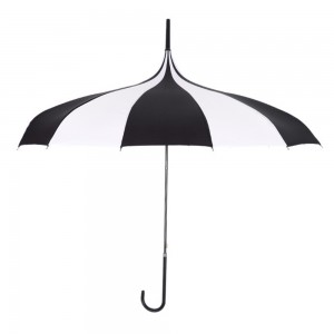 Ovida 22″*16K Hand Open 8 Colors Pagoda Shaped Umbrella Parasol Straight Umbrella pagoda