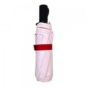 OVIDA Custom Logo Waterproof Windproof Color Changing Rain Umbrella 3-Folding UV Protection Auto Open Travel Umbrella