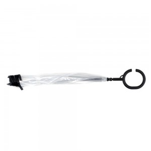 Ovida 2022 Hot Sale New Design C Shape Handle Dog Umbrella With Leash Transparent Umbrella For Small Dogs