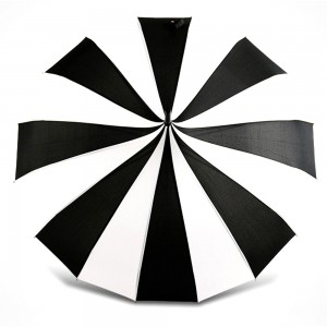 Ovida 22″*16K Aka Mepee Agba 8 Umbrella Parasol nke dị larịị Pagoda