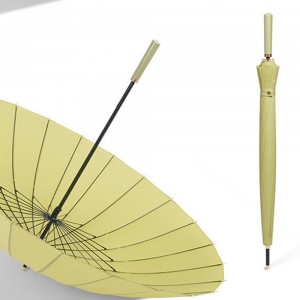 Ovida Japanese Long Handle Umbrella Anti-Storm Large Size Dual-Use 24 Bone Automatic Umbrella with Straight Shank