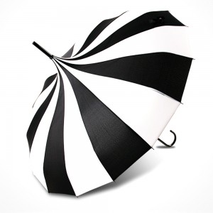 Ovida 22″*16K Aka Mepee Agba 8 Umbrella Parasol nke dị larịị Pagoda