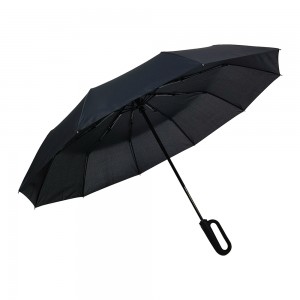 OVIDA Large Automatic Sunshade Umbrella Buckle Customizable Logo Modern Design Windproof Premium for Business Use