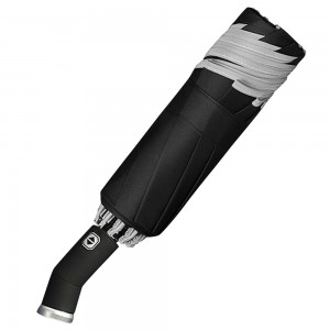 OVIDA 3 folding special umbrella reflective type edge and LED light umbrella