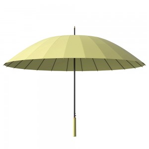 Ovida Japanese Long Handle Umbrella Anti-Storm Large Size Dual-Use 24 Bone Automatic Umbrella with Straight Shank