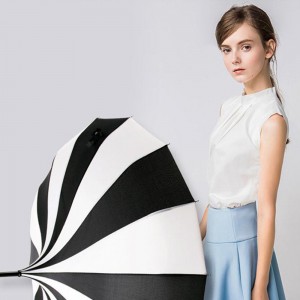 Ovida 22″*16K Aka Mepee Agba 8 Umbrella Parasol nke dị larịị Pagoda