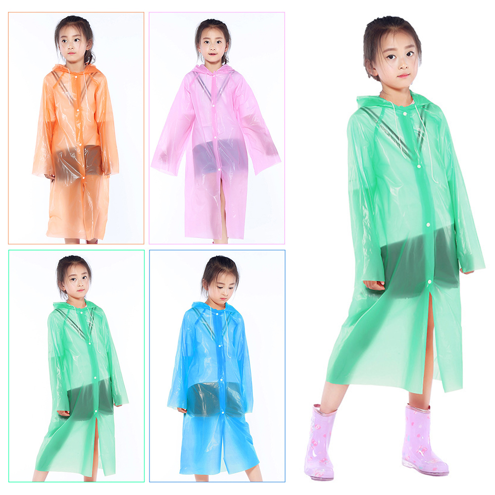 Ovida 2021 rain coat waterproof Eva Rain wear fashion kids raincoats transparent ponchos