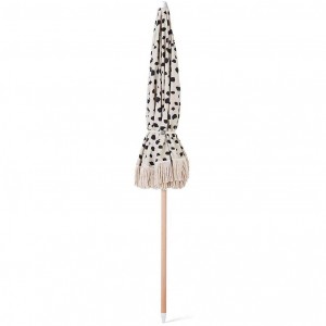 2m*8ribs large outdoor parasol macrame tassel fringe beach umbrella