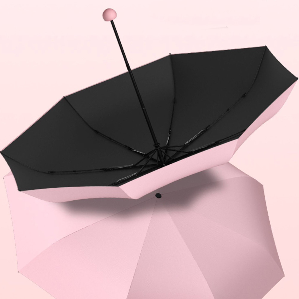 2021 China New Design Compact Folding Umbrella - Multi-color Promotional Gifts 5 Folding Mini Pocket Capsule Umbrella – DongFangZhanXin detail pictures