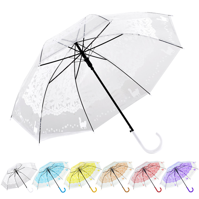 High Quality for Usb Charging Solar Led Umbrella - Auto Opening Straight Bubble Transparent Clear Dome Shape Plastic Umbrella – DongFangZhanXin