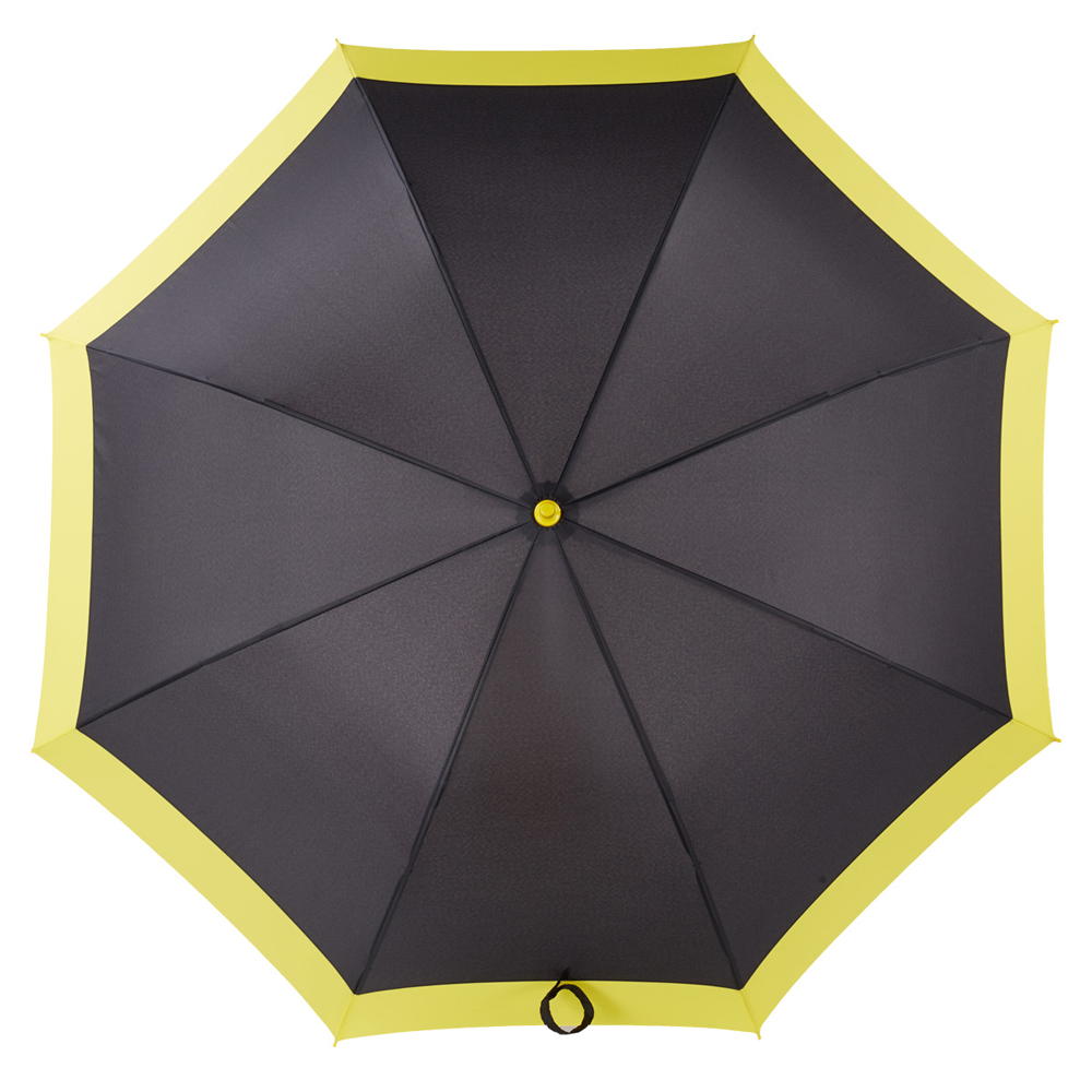 Chinese Professional Straight Umbrella Rubbered - Ovida Custom Design Black And Yellow Full Fiberglass Windproof 54inch Golf Umbrella – DongFangZhanXin detail pictures
