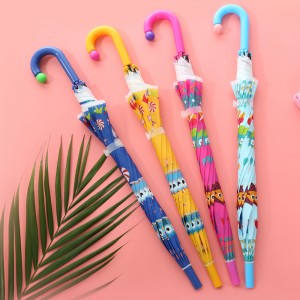 Ovida China Factory Automatic Open Custom Print Safety Kids Umbrella With High Quality For Children
