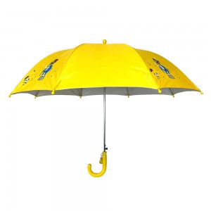 Isambulela sabantwana se-Ovida esiyi-19 intshi esine-Pongee Fabric ene-silver UV protection kid isambulela