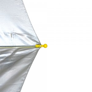 Isambulela sabantwana se-Ovida esiyi-19 intshi esine-Pongee Fabric ene-silver UV protection kid isambulela