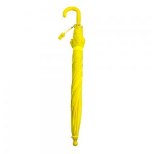 Paraugas infantil recto automático Ovida con corredor de tecido Polypongee de fibra de vidro, paraugas infantil amarelo bonito