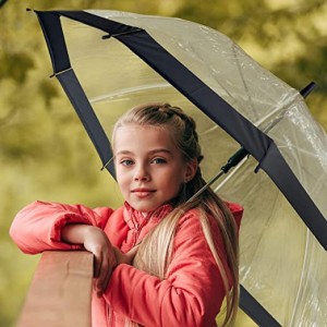I-Ovida Magic Transparent Sublimation Plastic Handle Promotion Waterproof Child Poe Umbrella Iyathengiswa