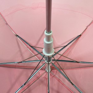 Ovida 19 Zoll rosa Spitzenregenschirmer mat Pfeif Marken-OEM Sécherheetsschirm