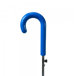 Guarda-chuva Ovida de 19 polegadas com abertura automática, design simples, em POE/PVC, com impressão personalizada e cabo de plástico transparente.