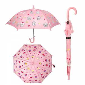 Ovida Unique lovely personalized pink cake cute design customised magic children’s cheap kids umbrella