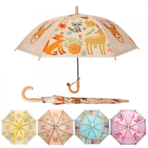 Ovida customised design kids umbrella lotus leaf for 19inch 8ribs super windproof and safety umbrella