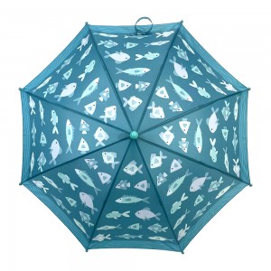 Ovida Kids Umbrella Printing With Fish And Sea Pattern Custom Umbrella With Logo