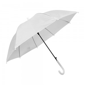 OVIDA Wholesale Custom Clear Transparent Windproof Wedding Umbrella with Semi-Automatic J Handle Manufacturer