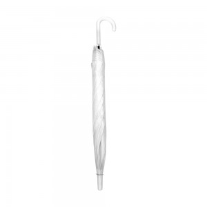 OVIDA Wholesale Custom Clear Transparent Windproof Wedding Umbrella with Semi-Automatic J Handle Manufacturer