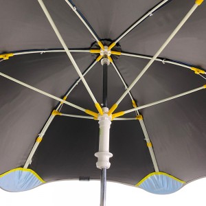 Ovida Round Corner New Design Little Kids Safety Easy Open Children Umbrella With Black Coated Fabric Straight Umbrella For Children Gift