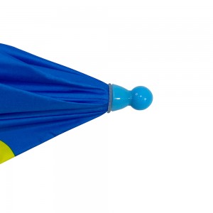Ovida Round Corner New Design Little Kids Safety Easy Open Children Umbrella With Black Coated Fabric Straight Umbrella For Children Gift
