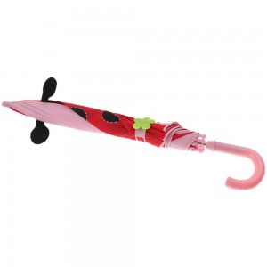 Ovida Custom children clear umbrella for kids with digital prining flower bangle strap for full body smile umbrella