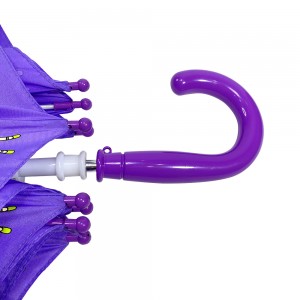 Ovida Attractive Purple Fairy Magic girls umbrella with anti-drip pongee cover meets water changer colors umbrella