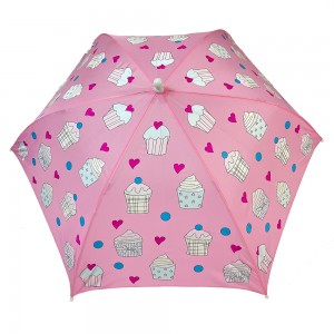 OVIDA Safe Manual Open Girls Umbrella Color Changing High Quality Kids Umbrella