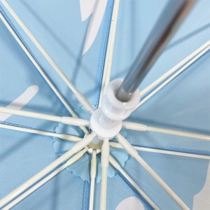 Ovida Bernparaplu Feilige Hânmjittich Iepenjende Paraplu Leuke Kartonpatroan Stoffen Paraplu