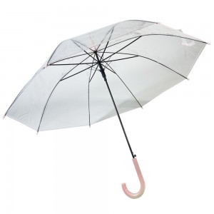 Ovida regular promotional clear see through transparent plastic cheap bubble umbrella