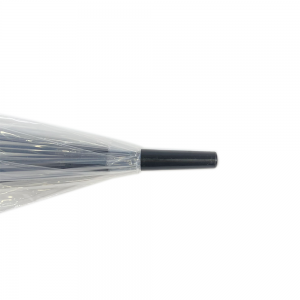 OVIDA Promotional Customized PVC Printing Straight Fashion Transparent nga Payong nga dili masudlan og hangin