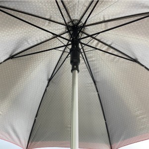 OVIDA 23 Inch and 8 Ribs Straight Umbrella Sliver Coating with Custom Design