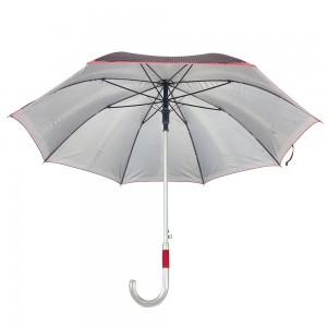 OVIDA 23 Inch and 8 Ribs Straight Umbrella Sliver Coating with Custom Design