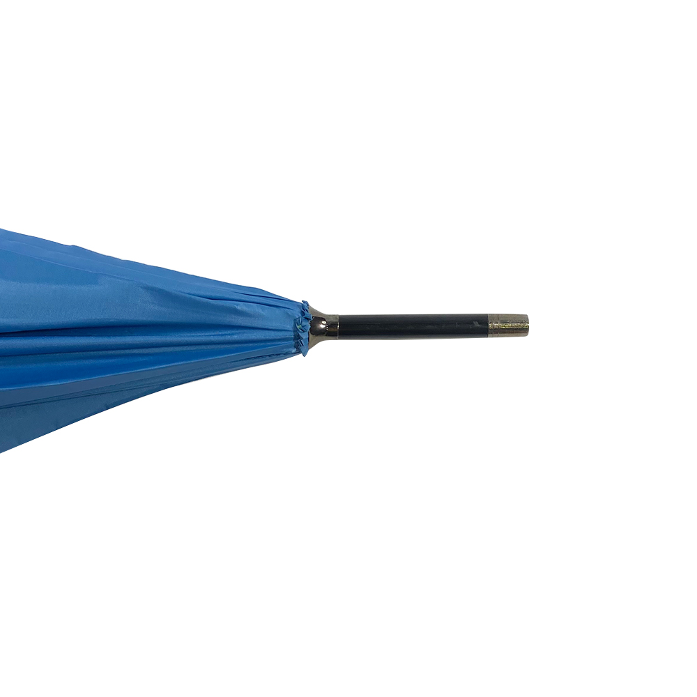 Special Design for Auto Foldable Umbrella - Ovida Blue Anti-UV Wood Stick Umbrella Automatic Wood Handle Custom Umbrella – DongFangZhanXin detail pictures