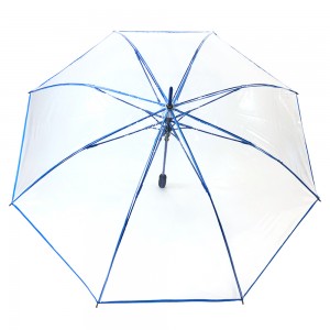 Ovida Transparante POE Paraplu Promoasje Reinbestindige PVC Plastyk Paraplu Mei Oanpast
