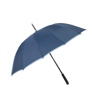 Ovida custom dark blue ponge water resistant umbrella 16ribs