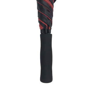 Ovida black and red muti-color customised umbrella with non slip foam handle umbrella