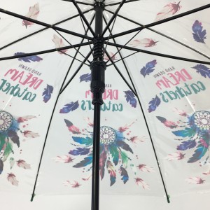 Ovida 46″ بالغ صاف ببل ڈوم پلاسٹک آٹو اوپن بارش کی چھتری
