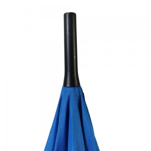 OVIDA Big Size Umbrella Windproof and Rainproof Blue Umbrella Fiberglass shaft Custom Logo and Color Change