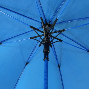 OVIDA Big Size Umbrella Windproof and Rainproof Blue Umbrella Fiberglass shaft Custom Logo and Color Change